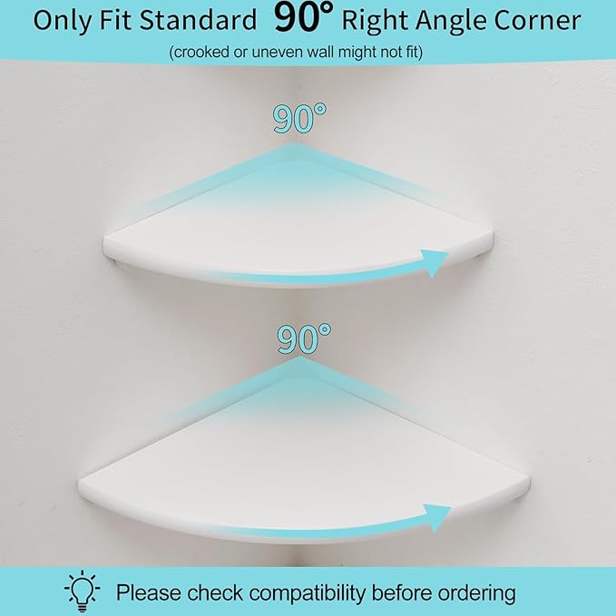 Corner Shelf, Round End Wall Mount Display Shelf - Image 5