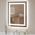 USHOWER LED Bathroom Mirror 24x36 Inch Tempered Glass by USHOWER