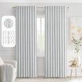 MIULEE Back Tab Light Blocking Curtains 84 Inch Length 2 Panels Set by MIULEE