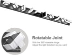 Ralbay 66inch Matte Black Bathroom Vanity Lights Metal Acrylic LED Modern Black - Image 3