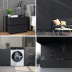 Arthome 35.4''x120'' Black Contact Paper, Self Adhesive Wallpaper Waterproof - Image 5