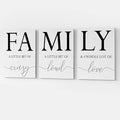 GUBIYU Home Family Wall Decor, Dining Room Kitchen Decor Set of 3 Inspirational by GUBIYU