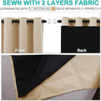 NICETOWN Living Room Completely Shaded Draperies, Privacy Protection & Noise - Image 4