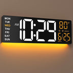 EASYERA 16.5" Large Digital Wall Clock by EASYERA