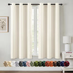 MIULEE Blackout Curtains for Bedroom Living Room 2 Panels, Thermal Insulated by MIULEE