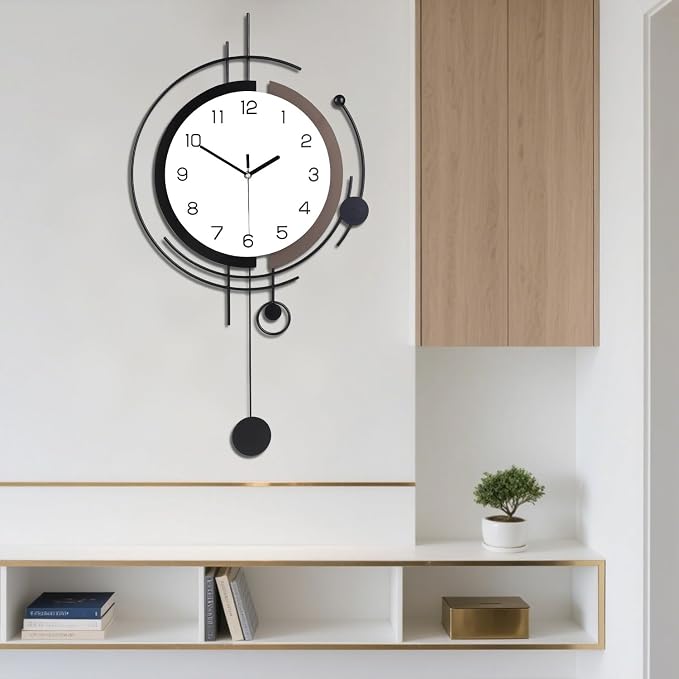 Dankeit Wall Clock with Pendulum, Silent Quality Quartz Battery Operated - Image 8