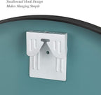 Itrue 24 Inch Round Wall Mirror, Brushed Black Metal Framed Circle Bathroom - Image 5
