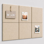 Large Cork Boards for Walls – 36" x 24" Self Adhesive Felt Wall Tiles by CreateYourIdealSpace