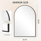 Arched Bathroom Mirror for Wall, HD Glass Over Sink for Bathroom - Image 6
