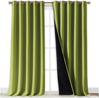 NICETOWN Full Shading Curtains for Windows, Fresh Green, 62 inches W x 95 - Image 2