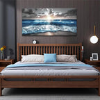 hyidecorart Canvas Wall Decor For Office Large Wall Art For Living Room Blue - Image 3