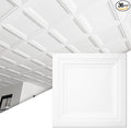 Art3d 36-Pack Square Drop Ceiling Tile 2ft x 2ft in White, PVC Ceiling Panel 24 by Art3d