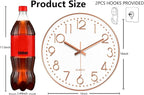 Wall Clock, Silent Wall Clocks Battery Operated 10 Inch- Modern Non Ticking - Image 3