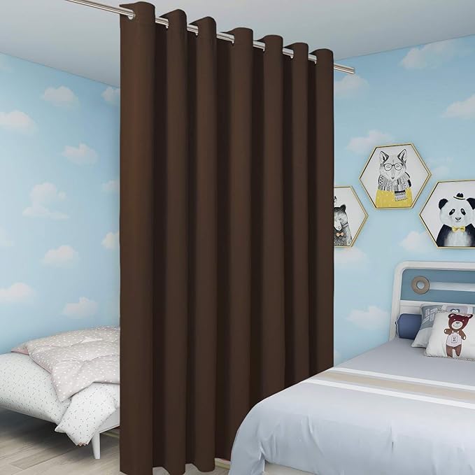BONZER Extra Wide Room Divider Curtain Screen Partitions Total Privacy Wall - Image 5