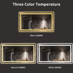 LOAAO 72X40 LED Bathroom Mirror - Image 5