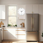 XFM Modern Simple Wall Clock 12 Inch Silent Wall Clocks Battery Operated White - Image 6