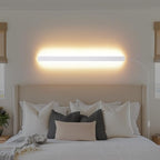 KELUOLY Modern Plug in Wall Lights, 31.4 inch Frosted White LED Long Wall Sconce by KELUOLY