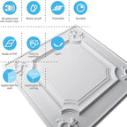 Art3d Drop Ceiling Tiles 24x24 in White, Wainscoting Panels Glue Up 2x2 - Image 6