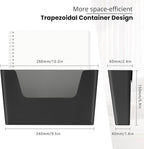 YOHOM Adhesive File Holder Plastic Document Folder Door No Drilling Mount Mail - Image 2
