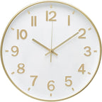 Wall Clock Modern Simple Quartz Decorative Clock Non-Ticking Silent Battery by BAKBRAND