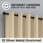 SimpleHome 100% Blackout Curtains - Image 5