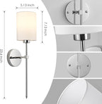 Battery Operated Wall Sconces Set of Two, - Image 6