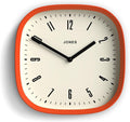 JONES CLOCKS® Marvel Wall Clock | Modern Retro Rounded Square Clock | 10 inch | by JONESCLOCKS