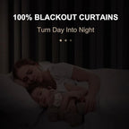100% Blackout Shield Linen Blackout Curtains - Image 3