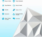 MIX3D 33 Pack 3D Wall Panels, Modern Diamond Textured Design - Image 7