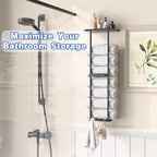 2-Tier Wall-Mounted Towel Rack - Image 2