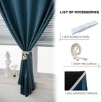 AJAZZ self Adhesive Portable 100% Blackout Curtains Simple and Easy to - Image 2