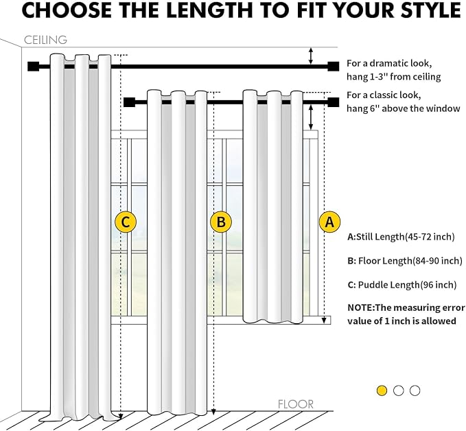 MIULEE Blackout Curtains for Bedroom Living Room 2 Panels, Thermal Insulated - Image 7