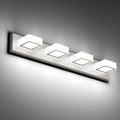 Ralbay Brushed Nickel Bathroom Vanity Lights 30inch Metal Acrylic LED Modern by RalbayLighting
