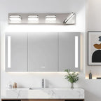 360° Rotate LED Bathroom Vanity Light Fixtures, 1600LM Acrylic Brushed Nickel - Image 8