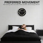 12 Inch Silent Wall Clocks Battery Operated, Glow in The Dark Wall Clock - Image 6