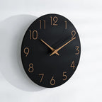Mosewa Large Wall Clock 18 Inch Black Battery Operated Silent Non Ticking - Image 2