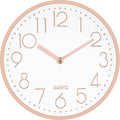 Foxtop Modern Wall Clock 10 Inch Non-Ticking Silent Battery Operated Round by Foxtop