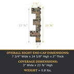 AZ Faux High-Density Polyurethane Faux Stone Interlocking Right Endcap - Image 3