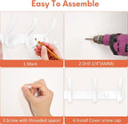 Optish Coat Rack Wall Mount, Coat Hook Wall Mount, Wall Hooks - Image 5