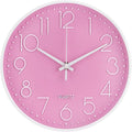 Wall Clock Non-Ticking Silent Modern Simple Style Round Decor Clock by BAKBRAND