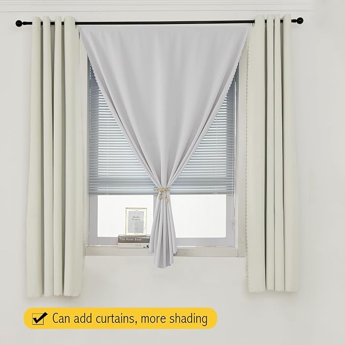 Portable Light Blocking Curtains Self-Stick Design, Removable Adhesive Window - Image 8