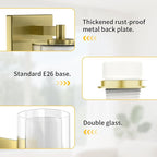Kalium Wall Sconces Set of Two for Bathroom Bedroom Living Room Hallway Indoor - Image 9