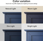 VANIRROR Navy Blue Bathroom Cabinet Wall Mounted - Image 3