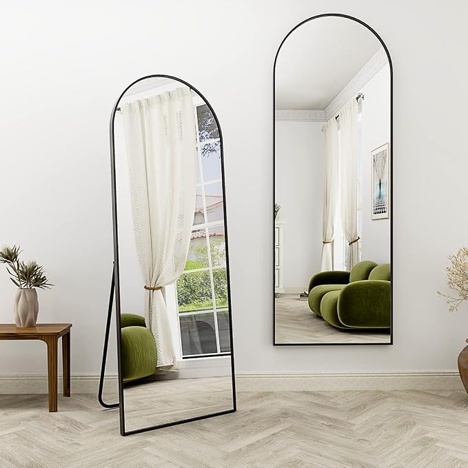 Arched Full Length Mirror, Full Length Wall Mirror Hanging or Leaning - Image 5