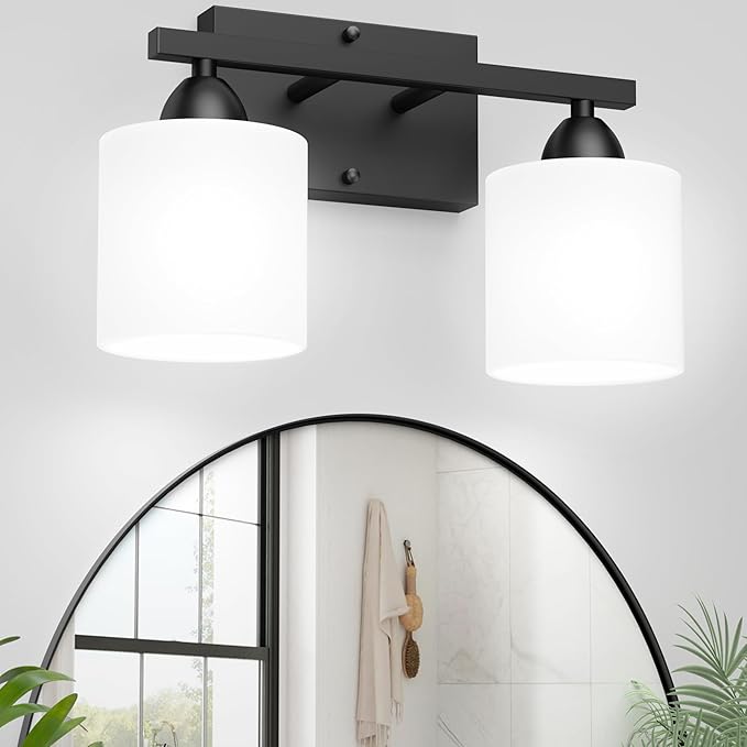 Black Bathroom Lights Over Mirror, Anti-rust Vanity Light Fixture by Dekang