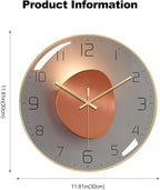 Ergocar Silent Modern Metal Clock, Art Deco Clock, Suitable - Image 7