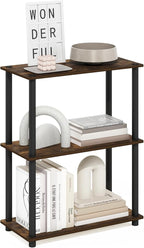 Furinno Turn-N-Tube Storage Shelves, 3-Tier Book Shelf, Corner Shelf, Toolless by Furinno-FitsYourSpaceFitsYourBudget