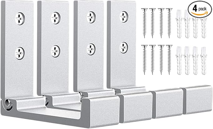 OHIYO 4pcs Folding Coat Hooks Heavy Duty Wall Hooks by OHIYO