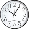 Tosnail 12 Inch Large Non Ticking Wall Clock, Round Silent Battery Operated by Tosnail