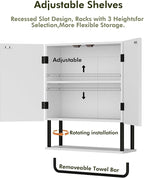 RUSTOWN Fluted Bathroom Wall Cabinet - Image 8